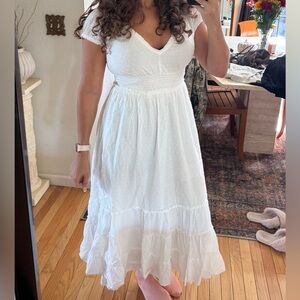Betsey Johnson White Midi Dress